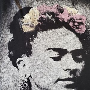 Frida Kahlo band-tee style tank